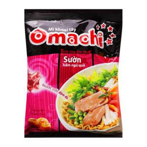 Mì Khoai Tây Sườn Hầm Ngũ Quả Omachi Gói 80g